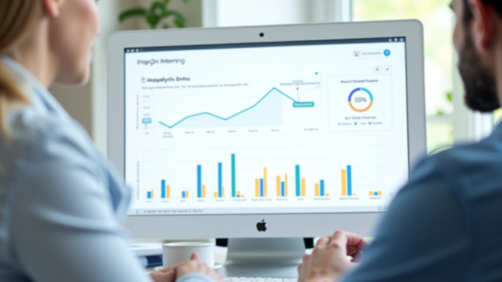 Tableau de bord d'analytics avec courbes de conversion