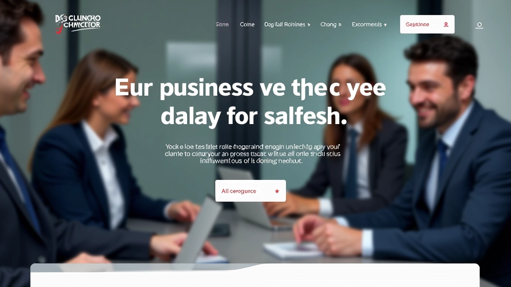 Projet page d'atterrissage pour PME de services